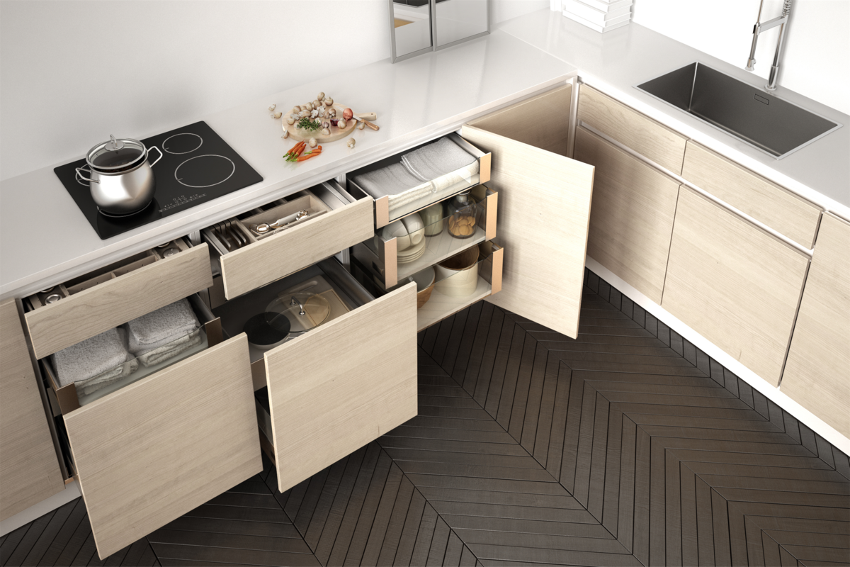 Modular Kitchen Drawer with Adequate Storage Modular Kitchen Drawer with Adequate Storage