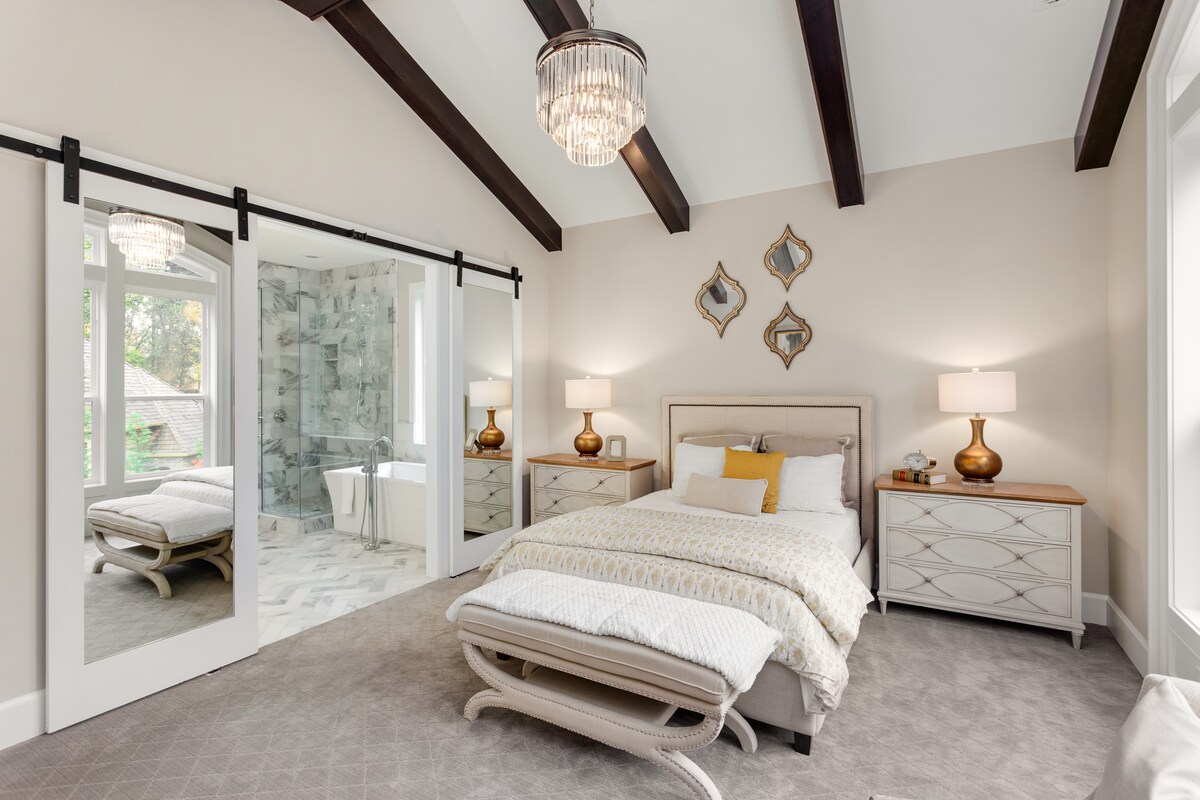 Monochrome Master Bedroom Ceiling Design Monochrome Master Bedroom Ceiling Design