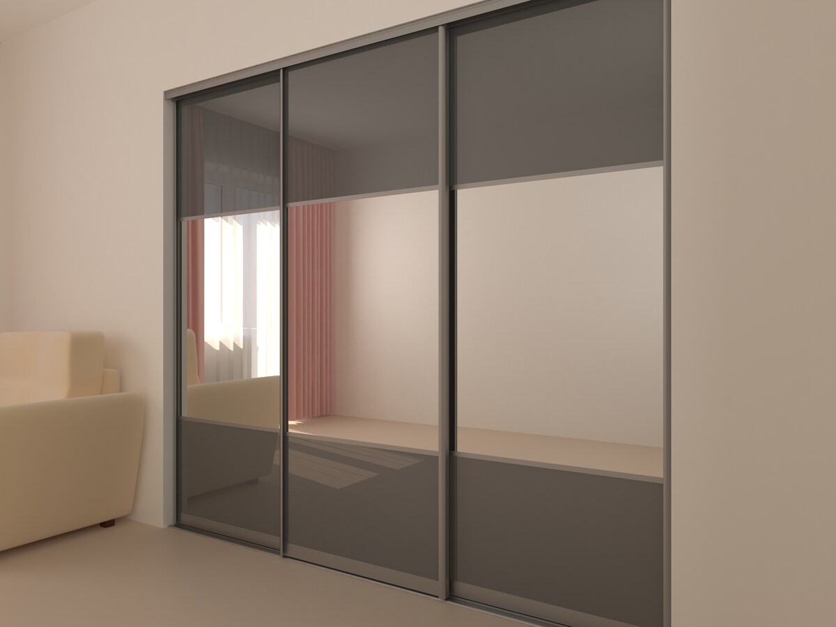 Sleek Grey Sliding Wardrobe Doors Sleek Grey Sliding Wardrobe Doors