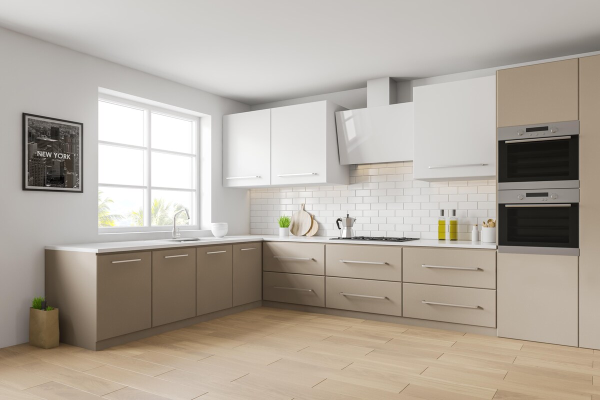 Contemporary Modular Kitchen Design with Ample Storage Space Contemporary Modular Kitchen Design with Ample Storage Space
