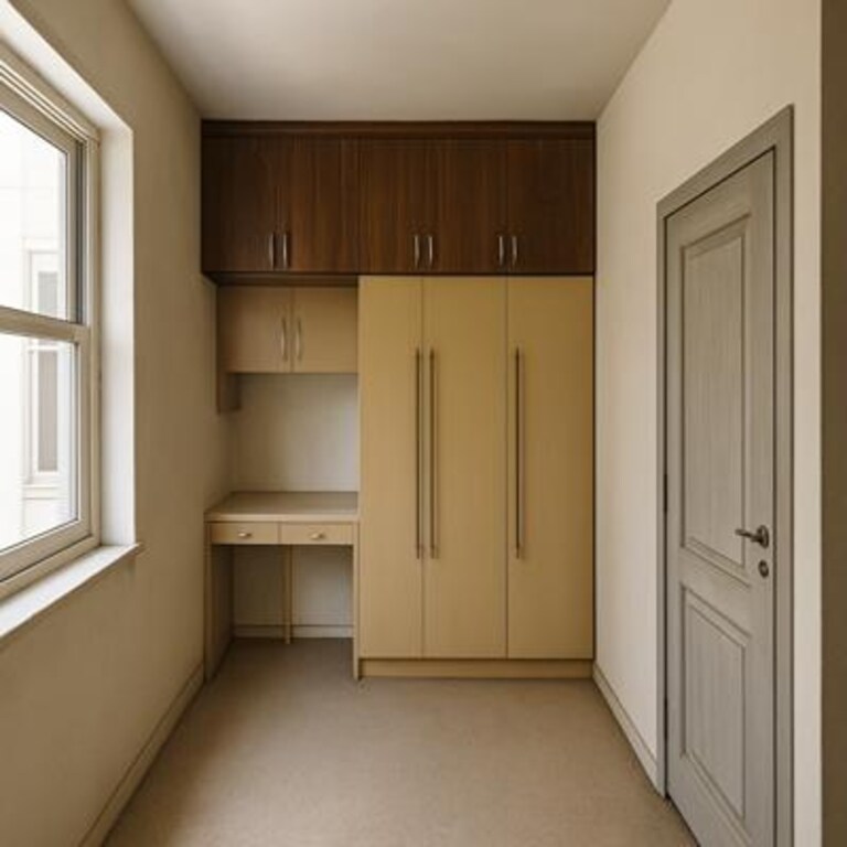 Wardrobe with Attached Study Unit