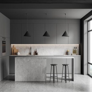 67 Grey Kitchen Interior Design Ideas & Images 2024