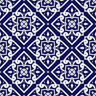 Ordinary Blue Patterned Kitchen Tiles