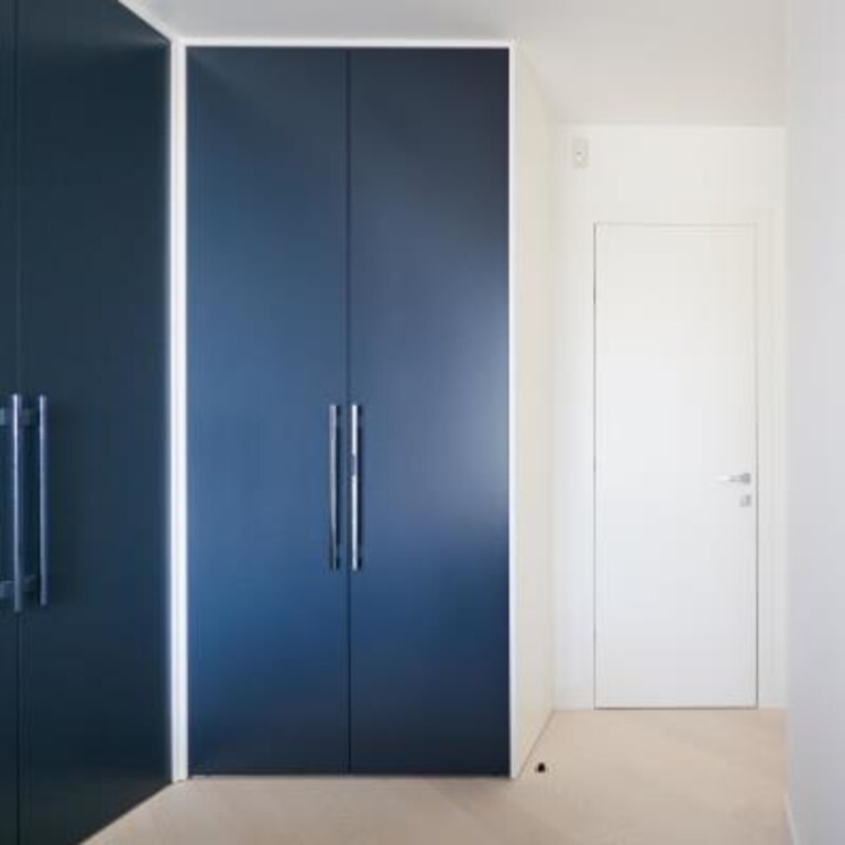 Sleek and Classy Blue Wardrobe