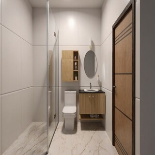 Wood Toned Contemporary Bathroom Design