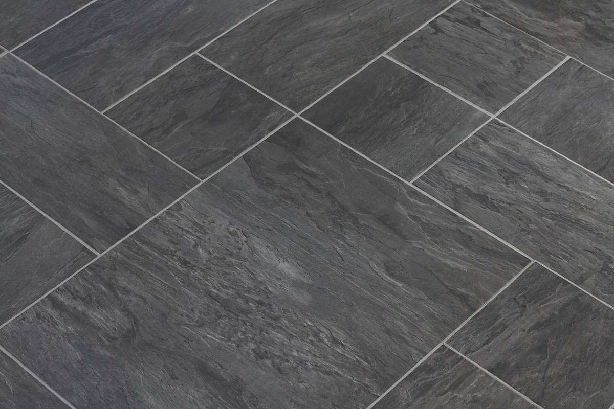 Strong Black Slate Kitchen Floor Tiles