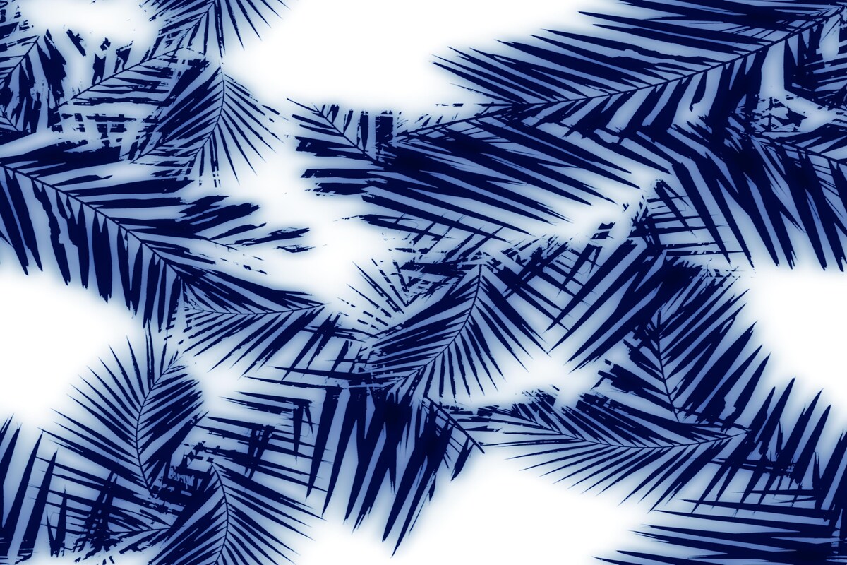 Leafy Patterned Cobalt Blue Kitchen Tiles Leafy Patterned Cobalt Blue Kitchen Tiles