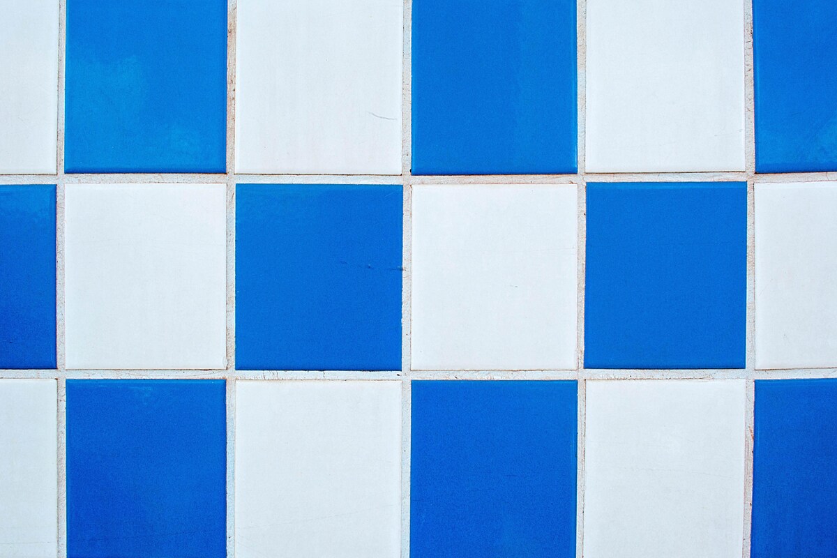Cubical Blue White Kitchen Tiles Cubical Blue White Kitchen Tiles