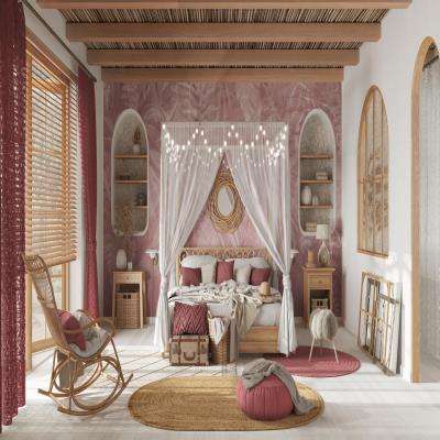 Romantic Bohemian Master Bedroom Design