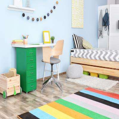 Creative Contemporary Kids Room Design with Multiple Colours