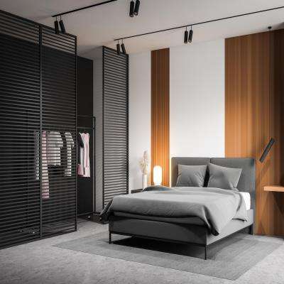 Master Bedroom Design with a Corner Wardrobe