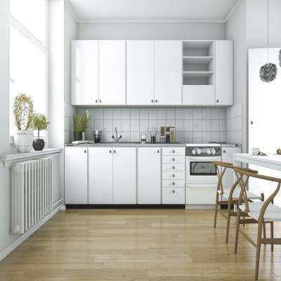 Scandinavian Kitchen White Tile