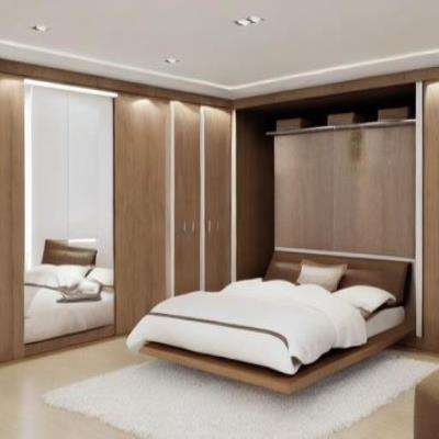 Master Bedroom Design with Wall Almirah