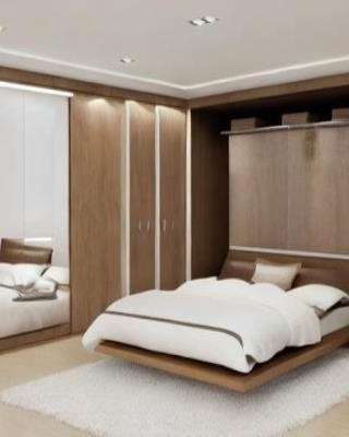 Master Bedroom Design with Wall Almirah