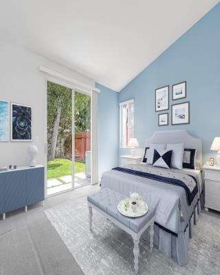 Master Bedroom Design with Light Blue Walls