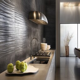 Classic Multicoloured Moroccan Kitchen Tile Design With Yellow Kitchen ...