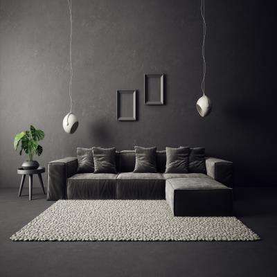 Modern Grey Dark Living Room