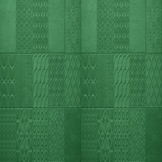 Functional Green Patterned Kitchen Tiles