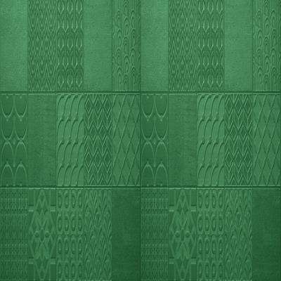 Functional Green Patterned Kitchen Tiles