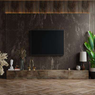 Dark Wall Units for Living Room Contemporary