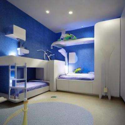 Futuristic Minimalistic Kids Room Design