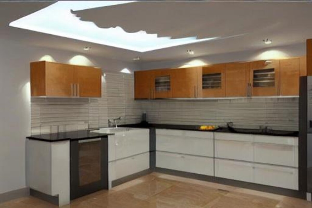 L Shaped Small Kitchen False Ceiling Design L Shaped Small Kitchen False Ceiling Design