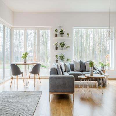 Sleek Corner Table for Living Room