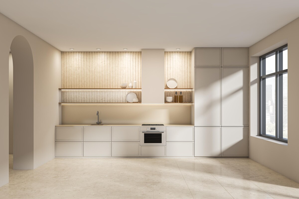 White and Beige Kitchen Tiles White and Beige Kitchen Tiles
