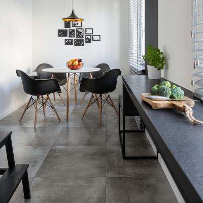 Grey Modern Kitchen Floor Tiles