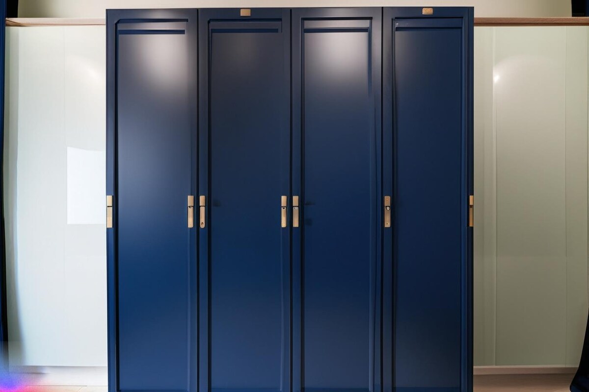 Dark Panelled Wardrobe