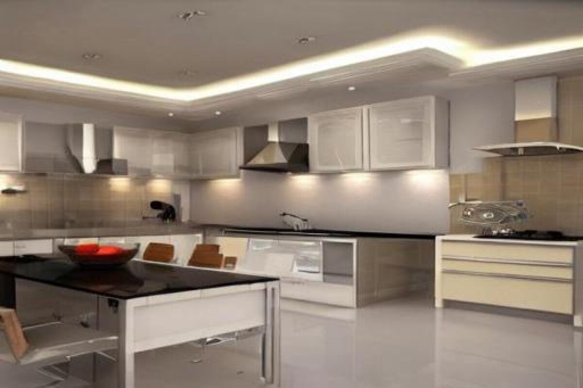 Majestic Small Kitchen False Ceiling Design