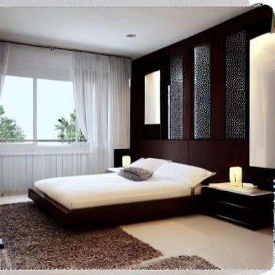 Aesthetic Compact Master Bedroom Design