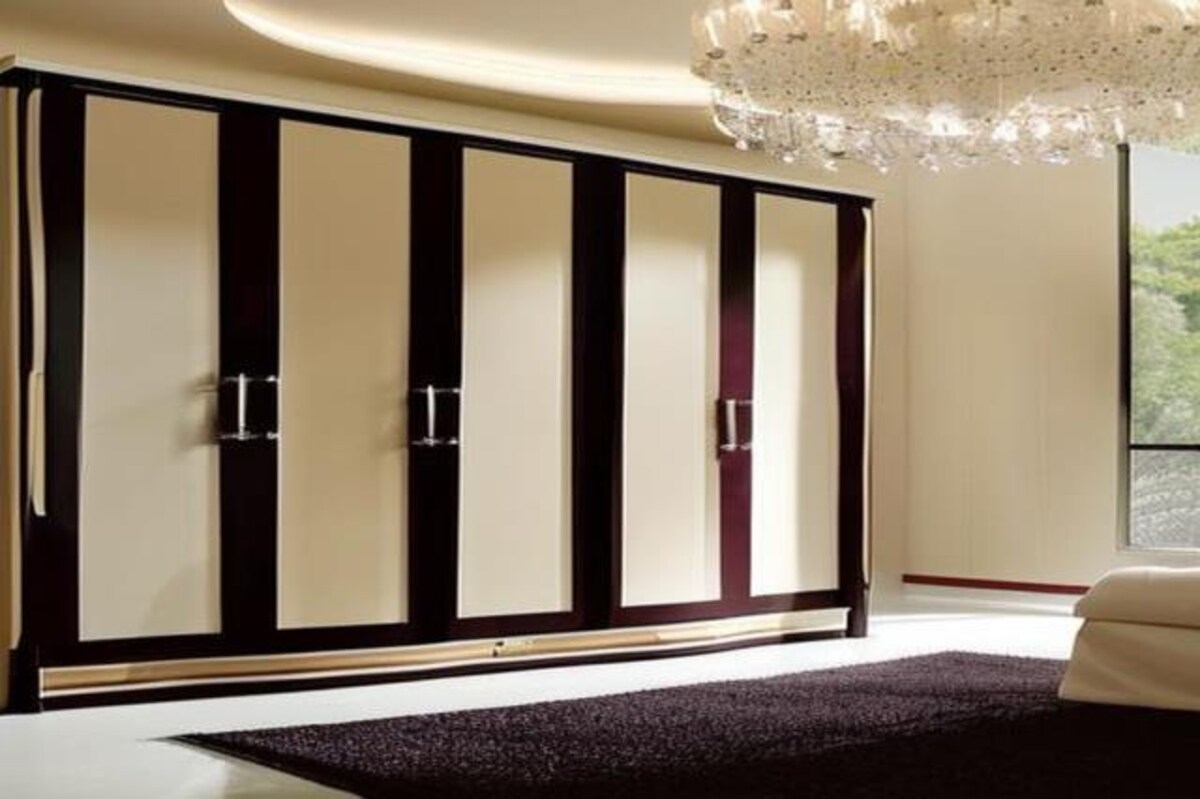 Luxurious Cream and Dark Shaded Wardrobe Design Luxurious Cream and Dark Shaded Wardrobe Design