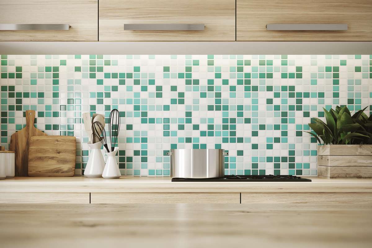 Attractive Mosaic Kitchen Wall Tiles