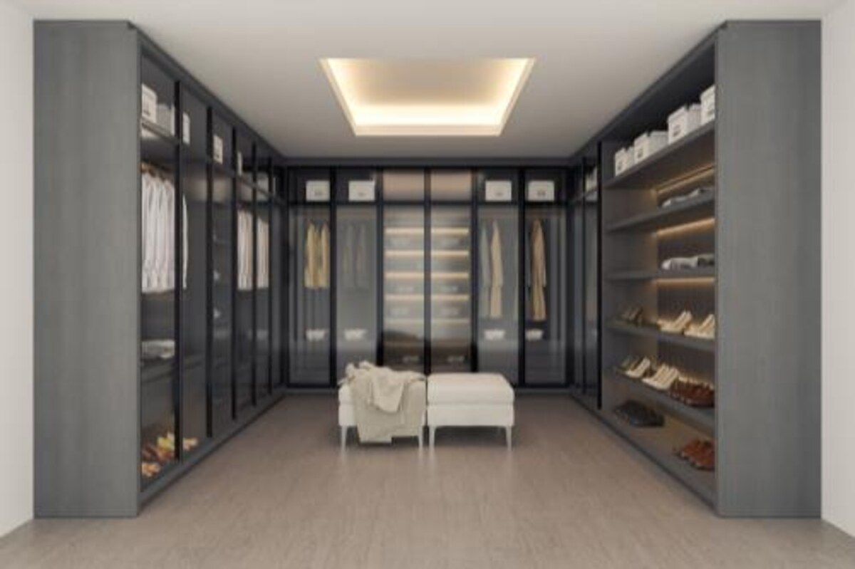 Contemporary Grey Wardrobe Design