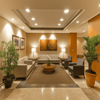 Modern Rectangular Central Drop False Ceiling Design