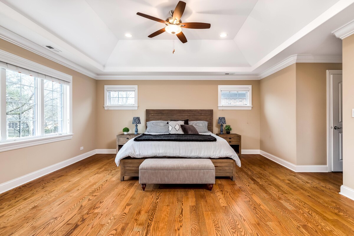 Plain Narrow Master Bedroom