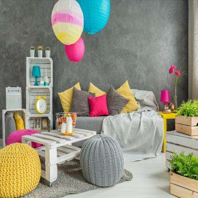 Colourful Cheap Living Room Furniture Sets 