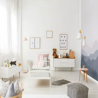 Kids Room Interior Design in Classic White