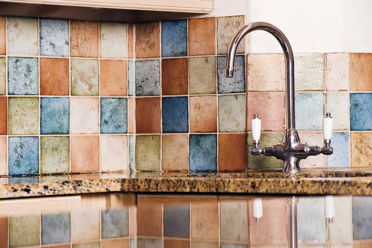 Rustic yet Trendy Kitchen Tiles