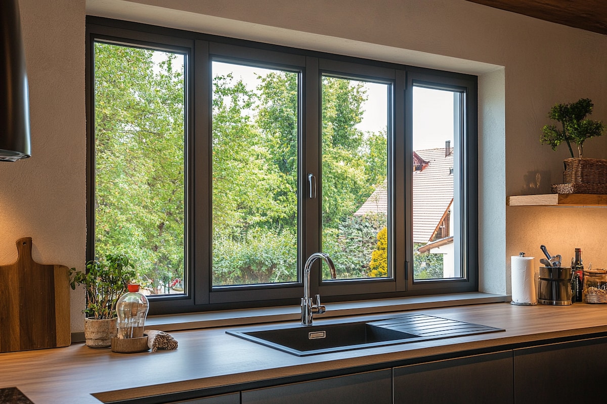 Modern UPVC Swing Window Design For Kitchens