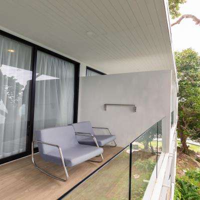 Simple Grey Balcony Design