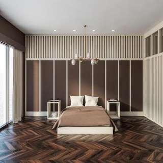 Dark Brown Master Bedroom Design