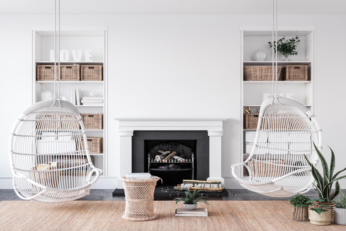 Cosy White Living Room