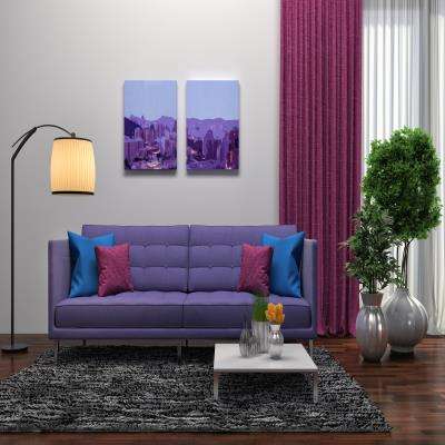 Living room Design Incorporating All Shades of Purple