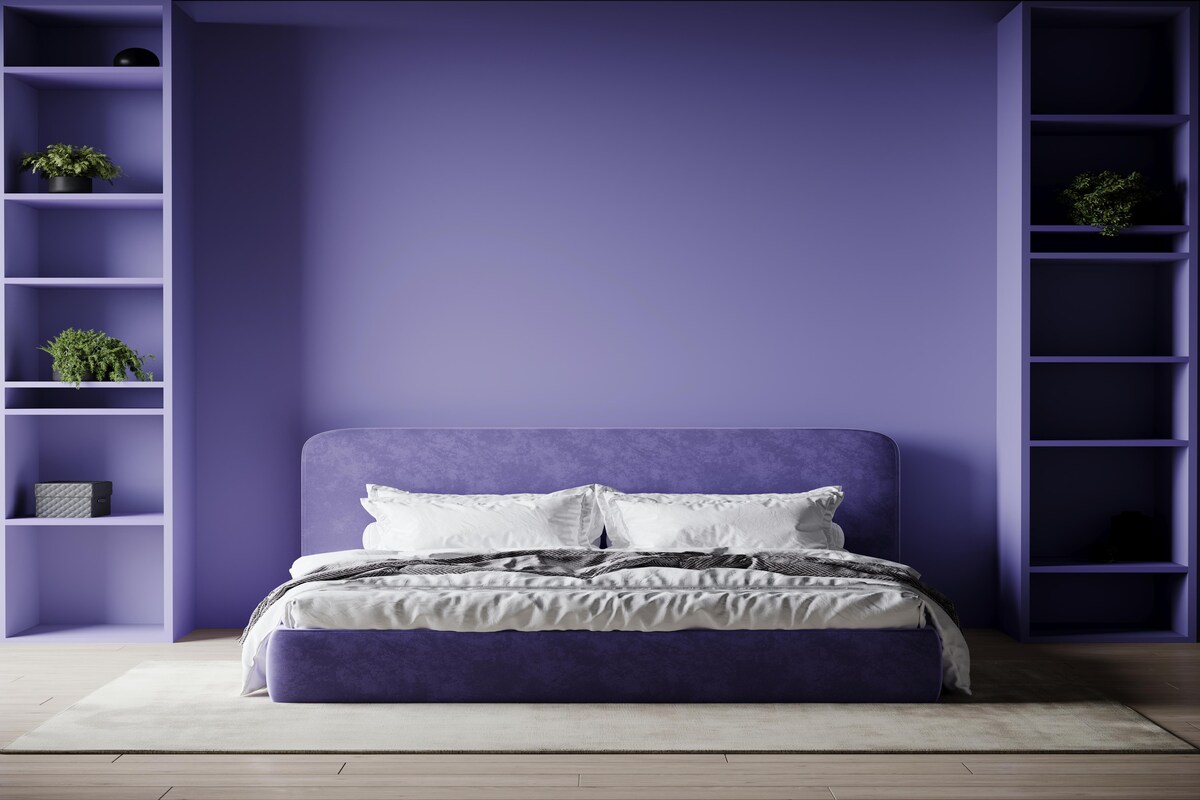 Master Bedroom Design with a Blue Accent Wall Master Bedroom Design with a Blue Accent Wall