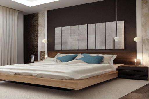 Master Bedroom Design with Pop Plus Minus Design