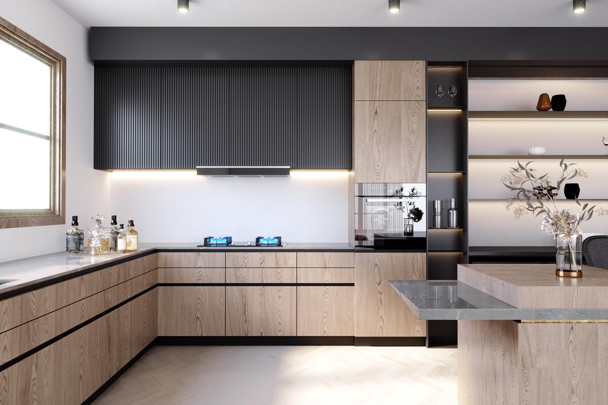 Exquisite Modular Kitchen Design L Shape Exquisite Modular Kitchen Design L Shape