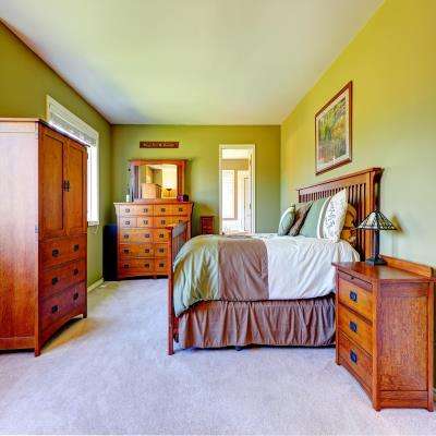 Classic Green Master Bedroom