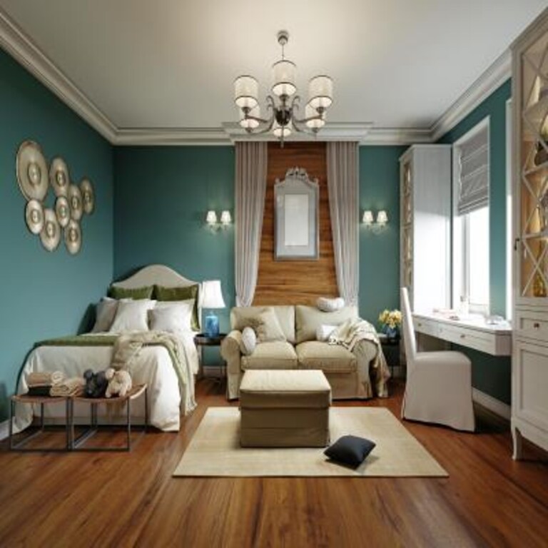 Country-style French Master Bedroom